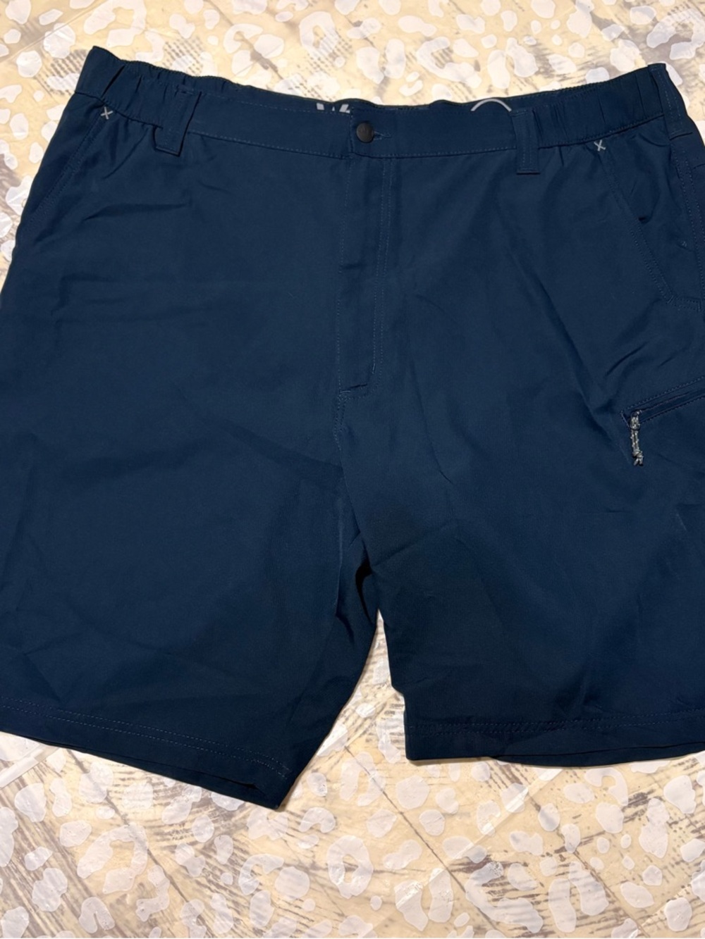 Wrangler Navy Hybrid Shorts with Zip Pocket
